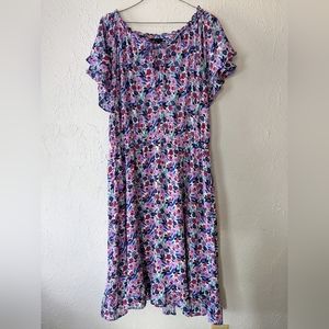 Talbots Paradise Floral Dress Size 12 - Like Brand New!